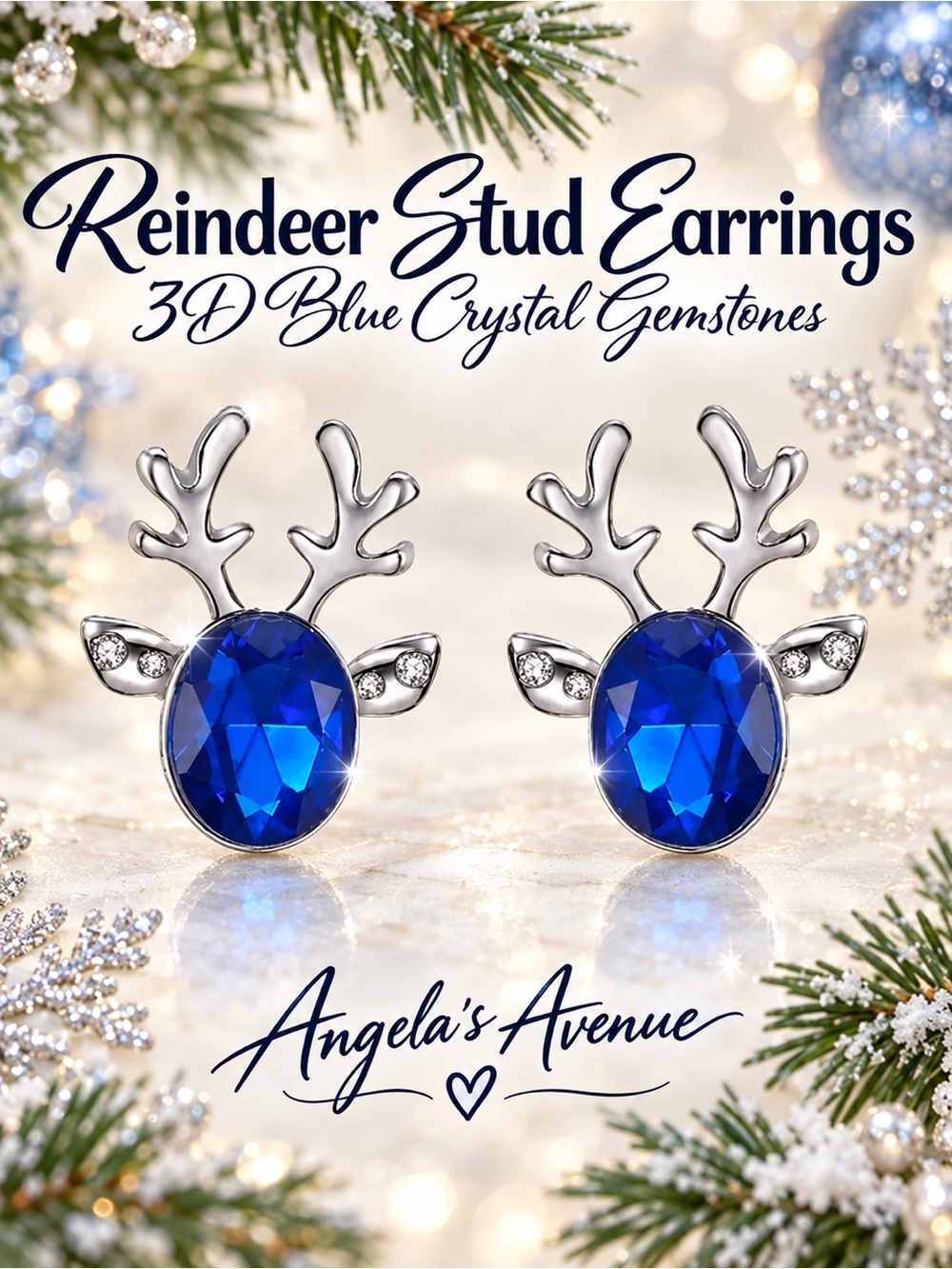 REINDEER STUD EARRINGS ☆1 LEFT!☆ NEW